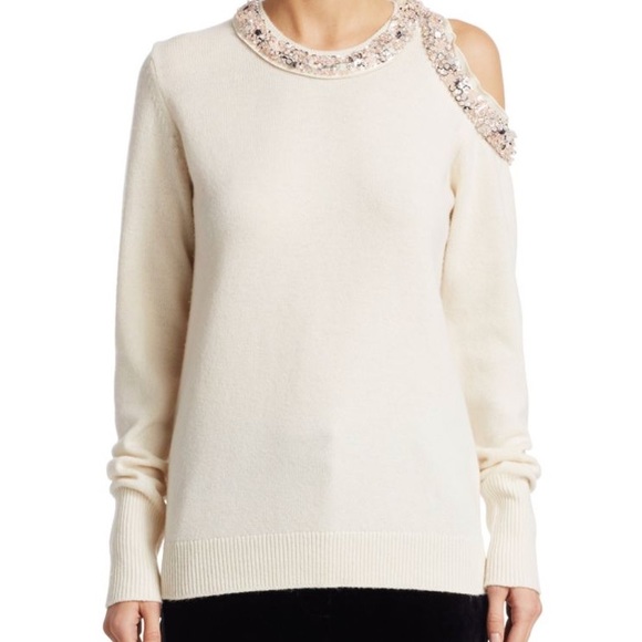 3.1 Phillip Lim Sweaters - 3.1 Phillip Lim cream cold shoulder sweater